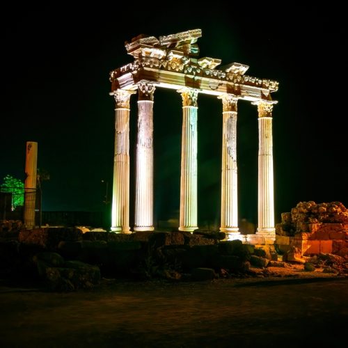 Roman,And,Hellenistic,Ruins,Of,The,Temple,Of,Apollo,In